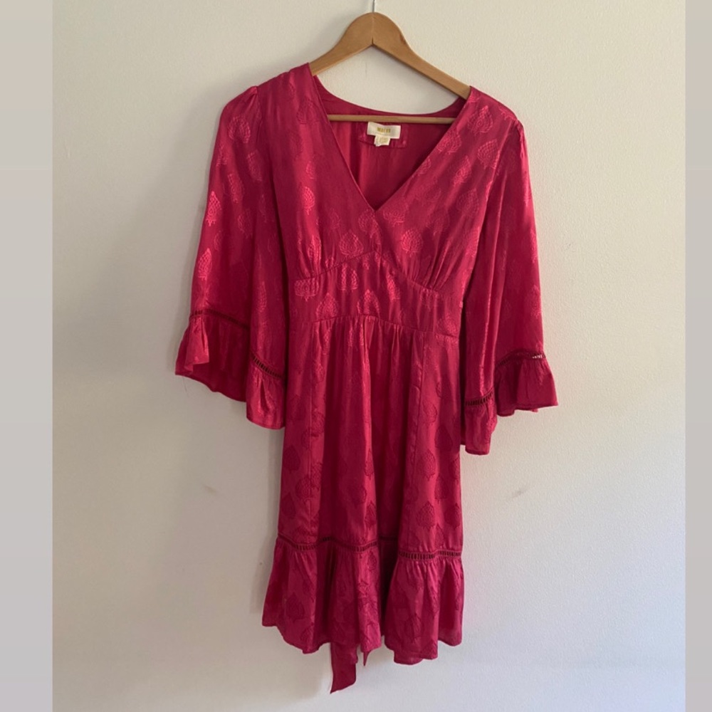 Maeve fuchsia Anthropologie mini dress size 6